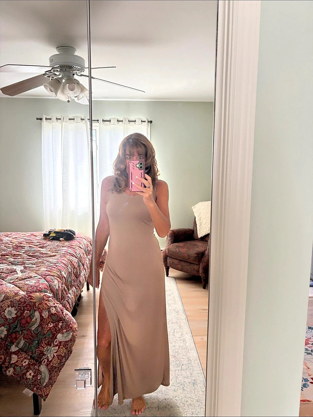 Venus Women's Maxi Dress in Brown Like New